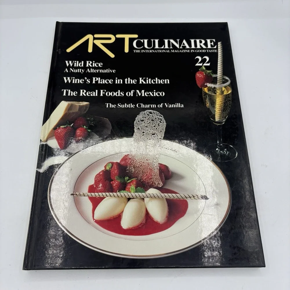 Art Culinaire 22 International Magazine Good‎ Taste Mitterer Hardcover 1991 Vtg